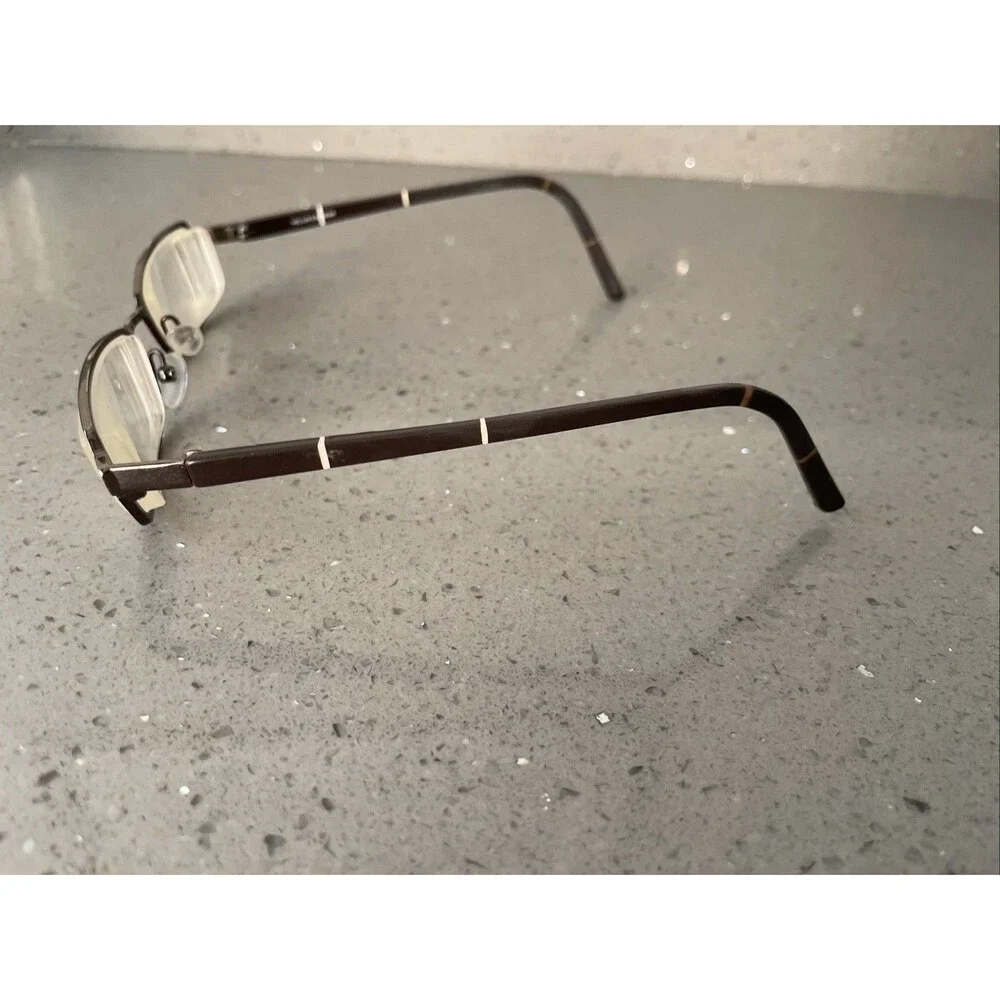 Helium Paris Italy HE 4004E S BROWN 48-18-135 Full Rim Eyeglasses Frames ONLY